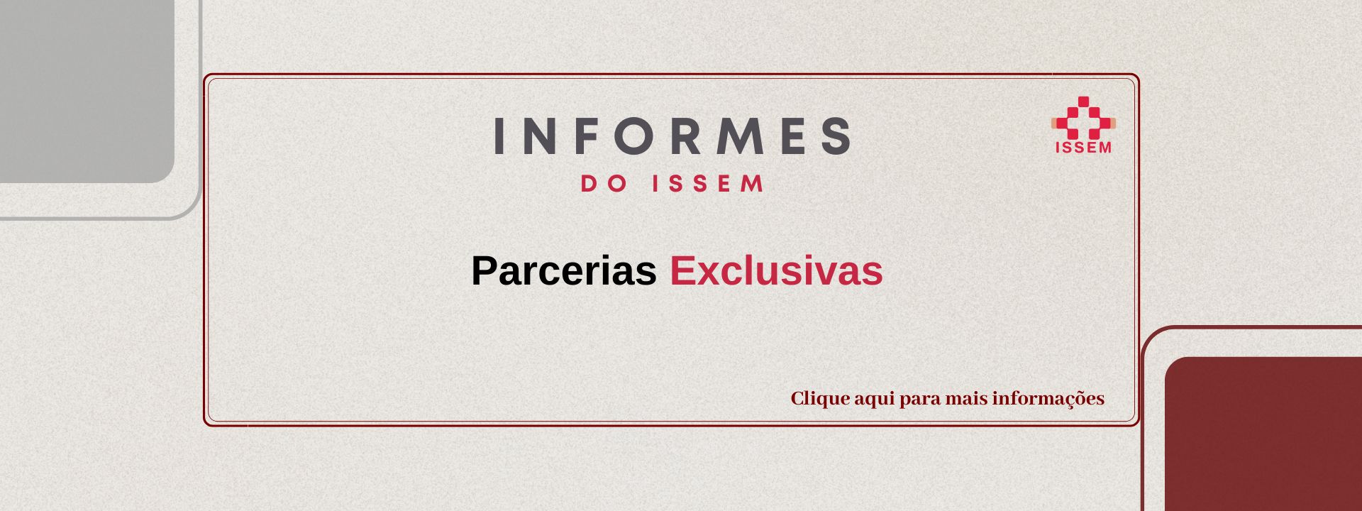 Parcerias exclusivas do Issem-Saúde