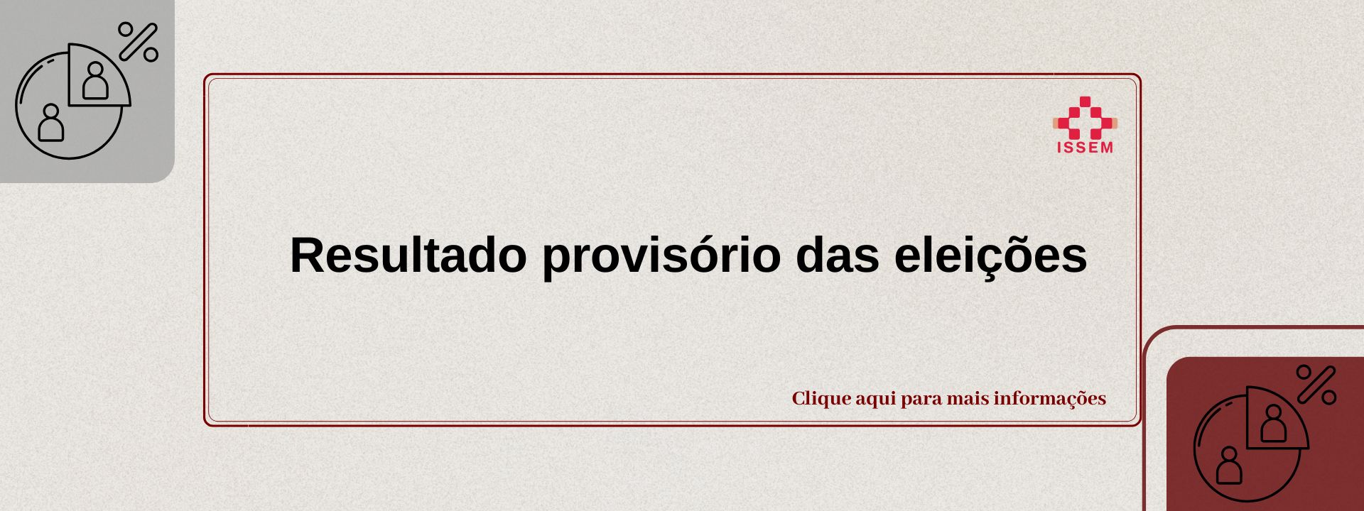 Resultado prévio das eleições