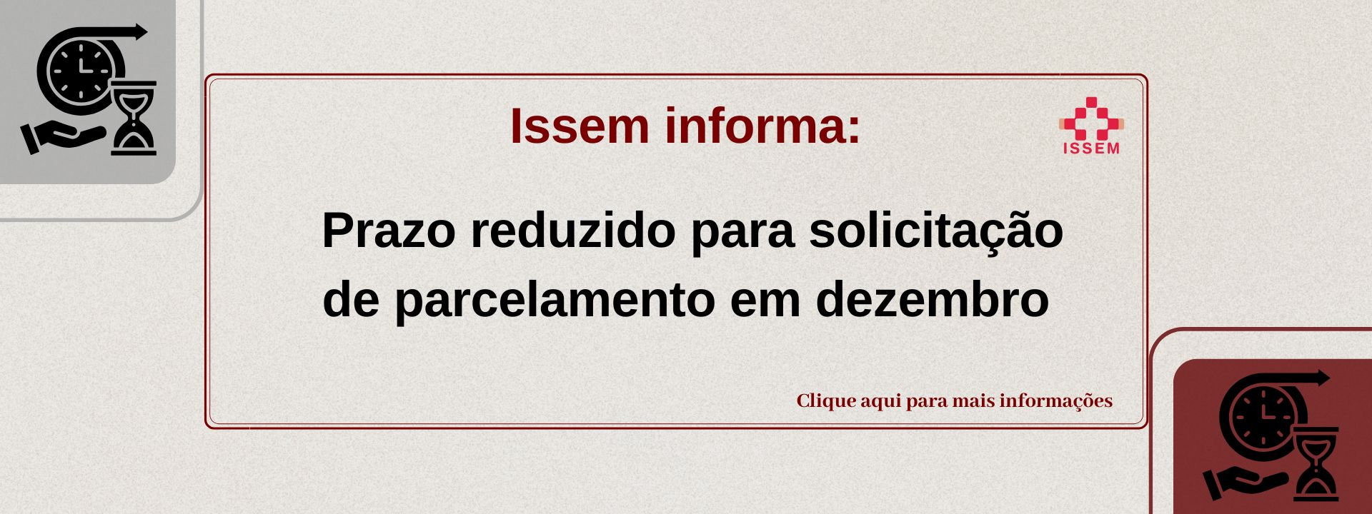 Redução de Prazo para Solicitação de Parcelamento em Dezembro