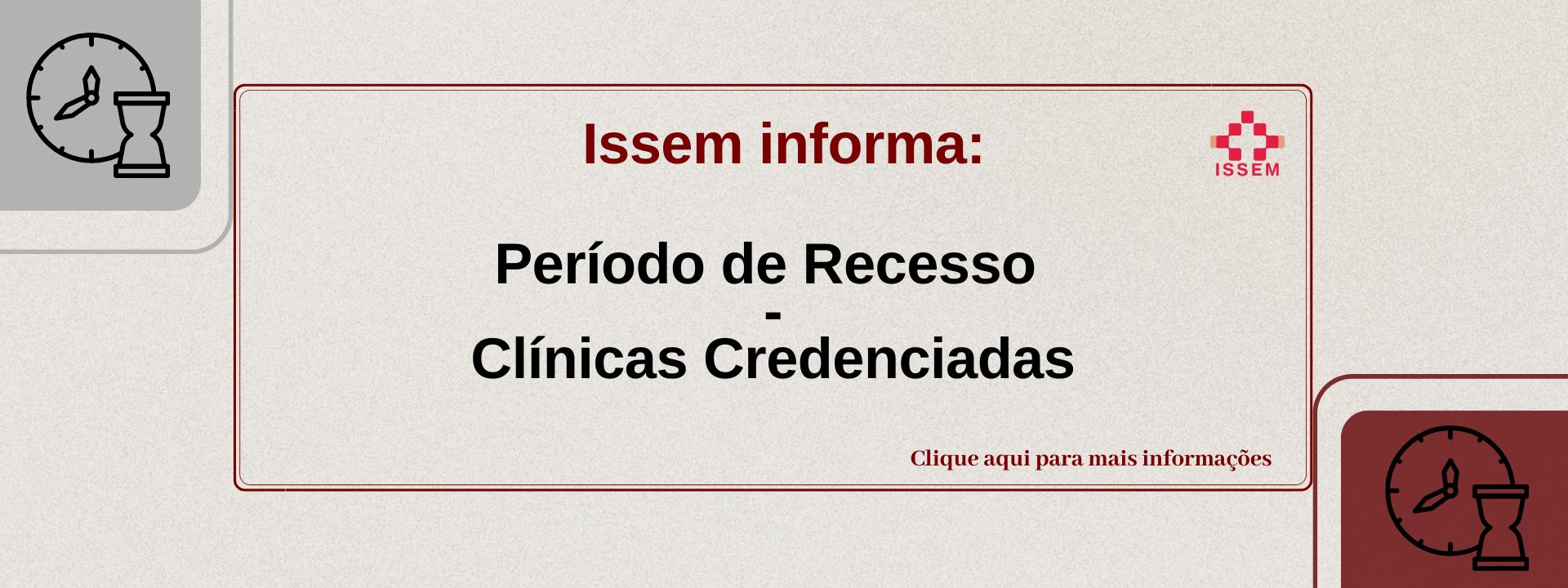 Recesso - Clínicas credenciadas